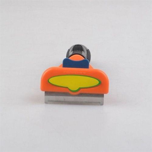 Large Medium and Small Dog Cat General Pet Hair Removal Comb, Size:Long hair(Orange M)