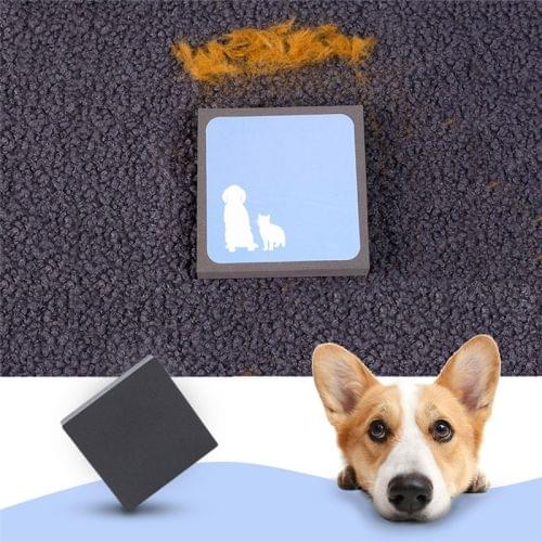 Pet Dog Cat Hair Fur Cleaning Brush Foam Rubber Portable Hand Brush