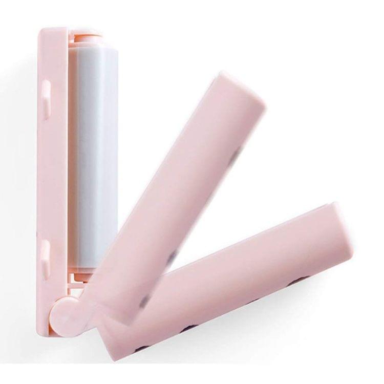 Pet Brush Cat Dog Hair Remover Brush Multi-Use Portable Foldable Lint Roller Reusable Washable for Dog(Pink)