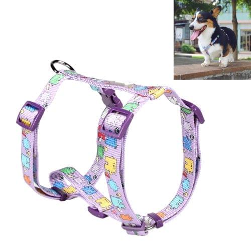 Tuffhound 1634 Adjustable Dog Harness Lead Leash Collar Belt,Size:L, 2.5x(45-70)x(50-85)cm (Purple)