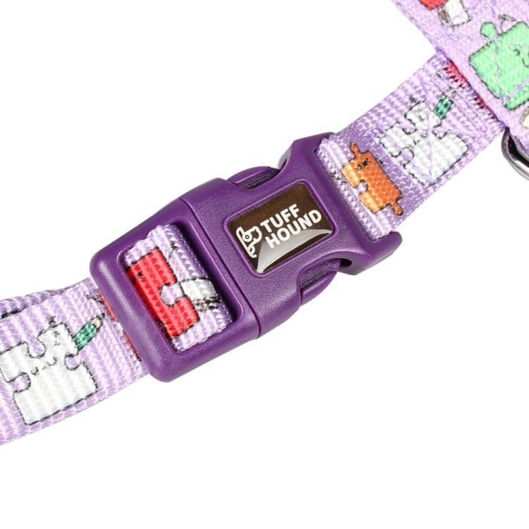 Tuffhound 1634 Adjustable Dog Harness Lead Leash Collar Belt,Size:L, 2.5x(45-70)x(50-85)cm (Purple)