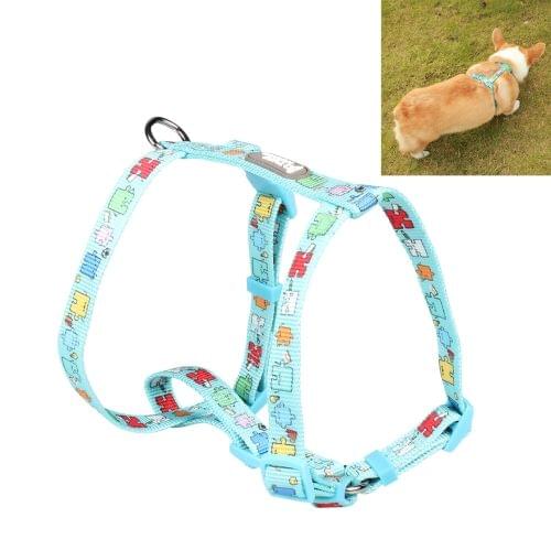 Tuffhound 1634 Adjustable Dog Harness Lead Leash Collar Belt,Size:L, 2.5x(45-70)x(50-85)cm (Blue)