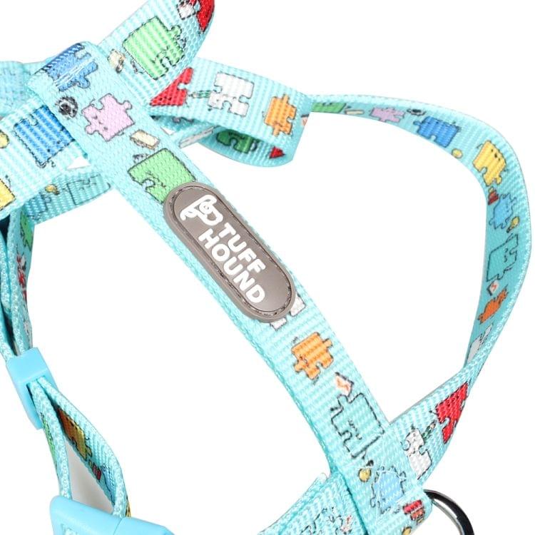 Tuffhound 1634 Adjustable Dog Harness Lead Leash Collar Belt,Size:L, 2.5x(45-70)x(50-85)cm (Blue)