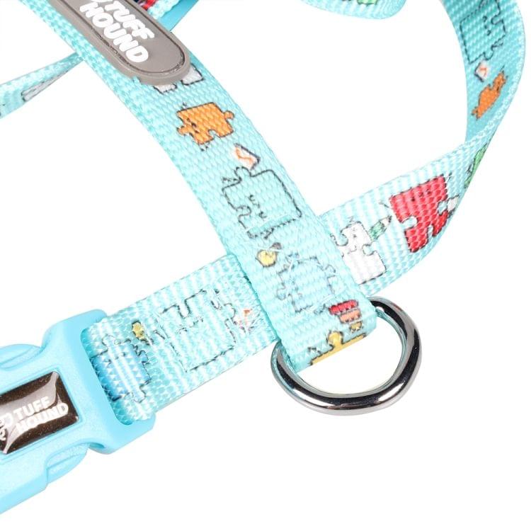 Tuffhound 1634 Adjustable Dog Harness Lead Leash Collar Belt,Size:L, 2.5x(45-70)x(50-85)cm (Blue)