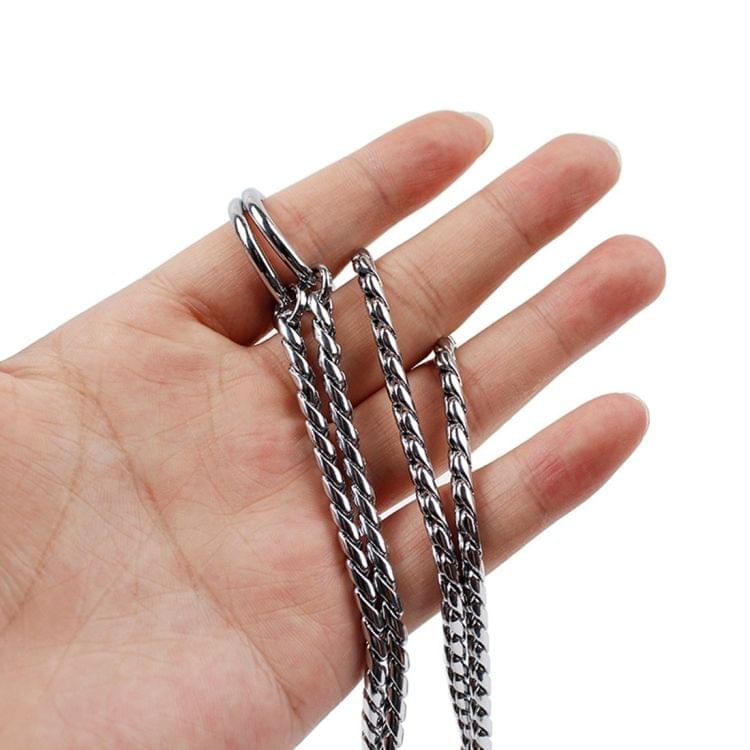 50cm x 4mm Pet P Chain Pet Collars Pet Neck Strap Dog Neckband Snake Chain Dog Chain Dog Collar