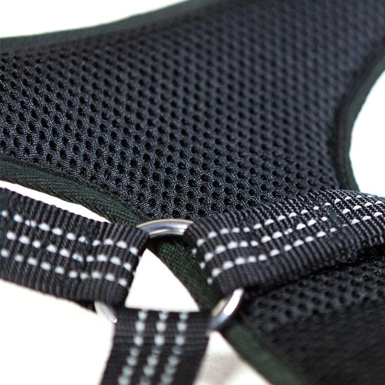 Tuffhound 1619 Adjustable Dog Harness Lead Leash Collar Belt,Size:S, 1.5x(40-56)cm (Grey)