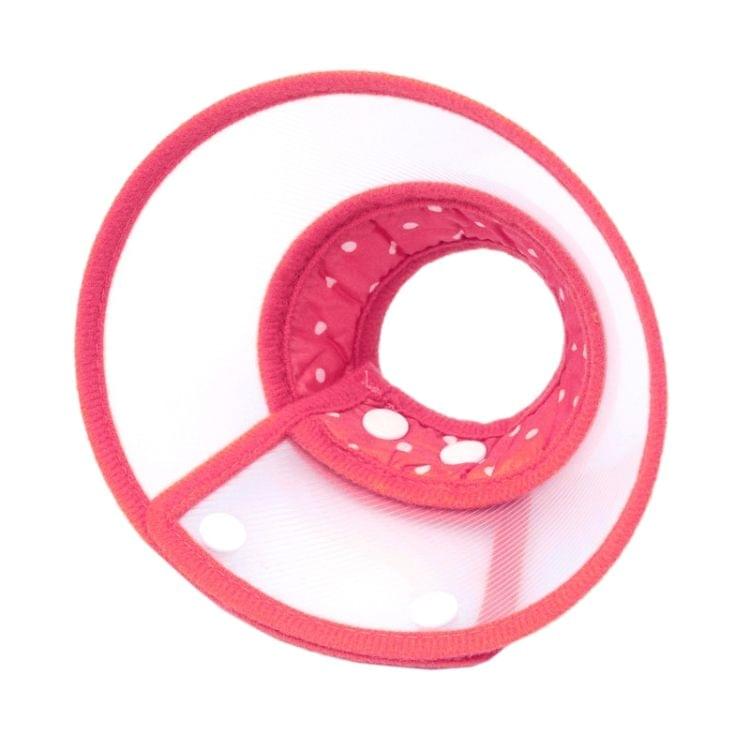 Elizabeth Pet Collar Headgear Ruff Funnel Cover Anti Bite Lick Safety Practical Neck Protective, Size: S, Suitable for Neck 15-20cm(Pink)