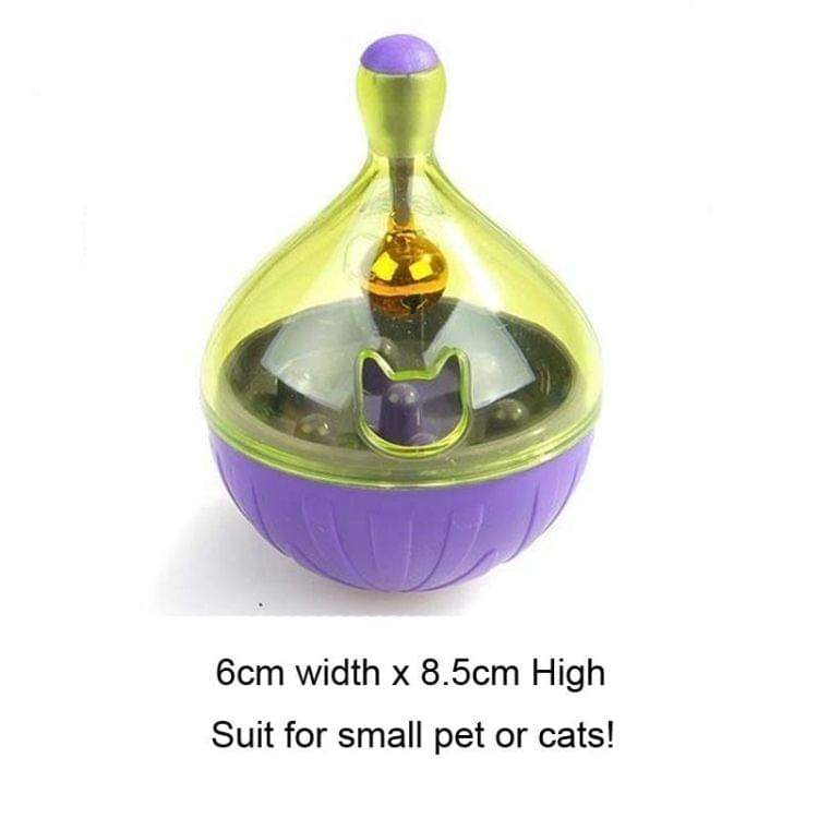 Interactive Cat Toy IQ Treat Ball Smarter Pet Toys Fun Tumbler Leaking Food Balls(Red)