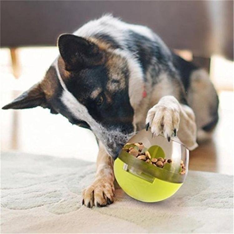 Interactive Cat Toy IQ Treat Ball Smarter Pet Toys Fun Tumbler Leaking Food Balls(Red)