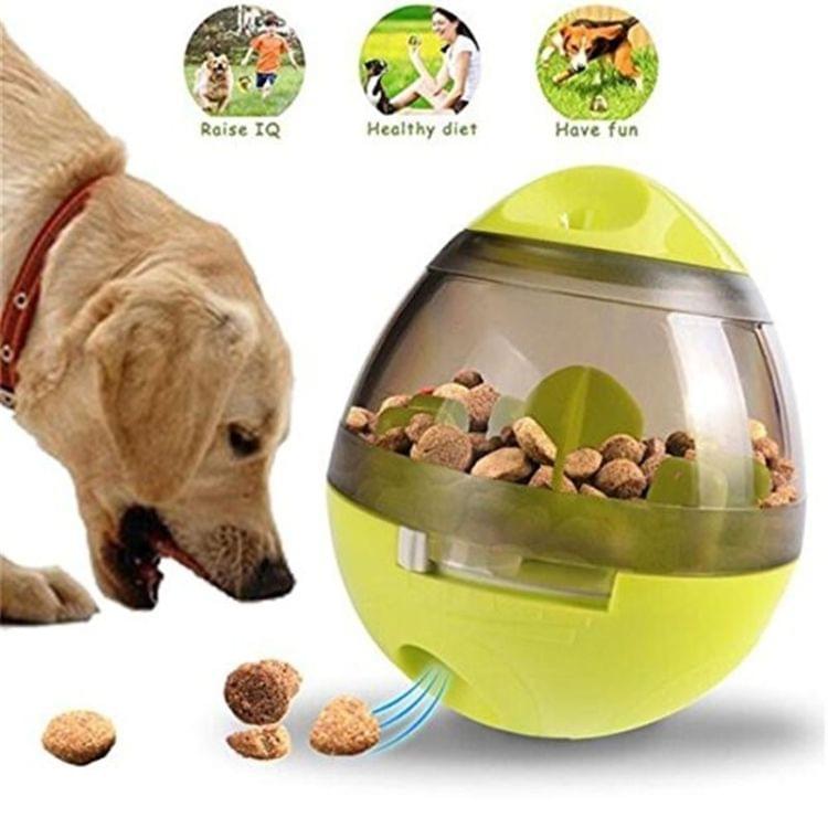 Interactive Cat Toy IQ Treat Ball Smarter Pet Toys Fun Tumbler Leaking Food Balls(Red)