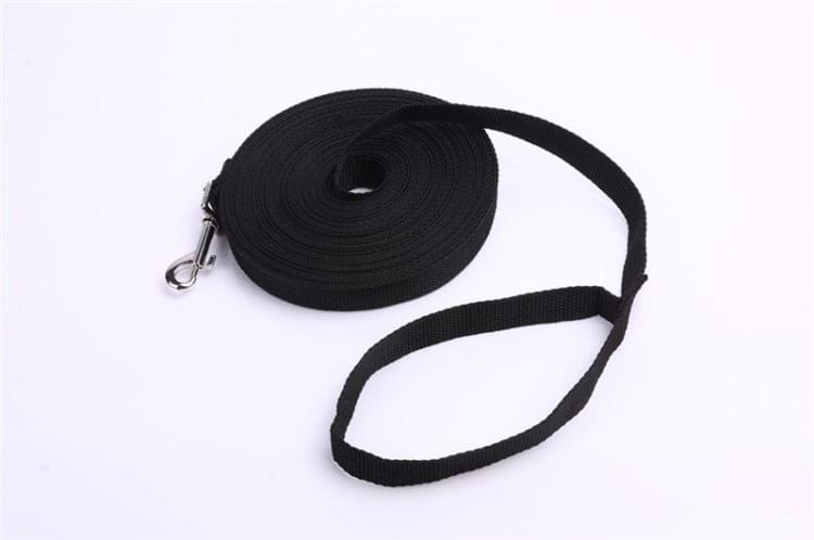 Outdoor Safety Training Dog Chain Pet Collar Dog Leash, Size:10mx2.5cm(Black)