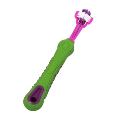 YINGTE Three-toothbrush for Pets (Green)