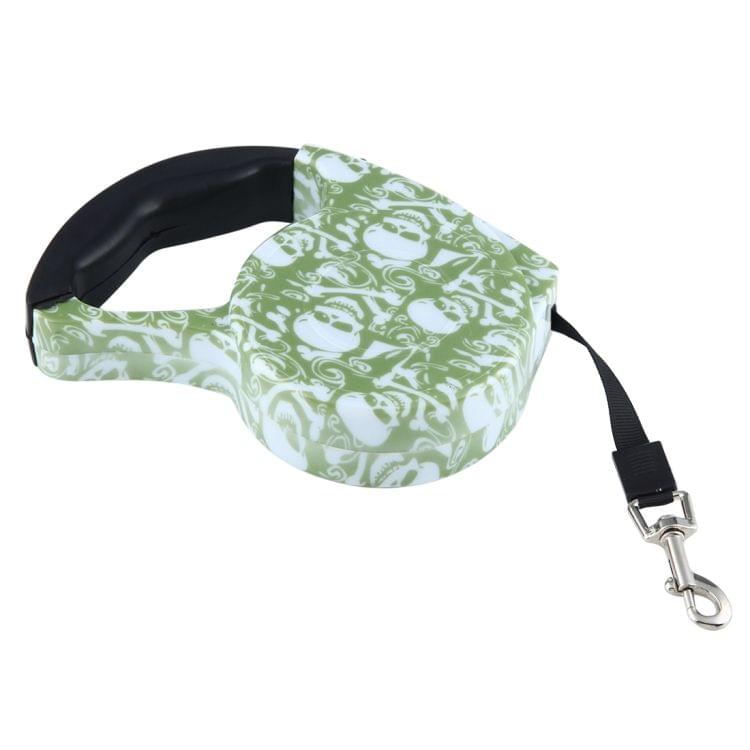 5m Skull Pattern Flexible Retractable Dog / Cat Leash for Daily Walking