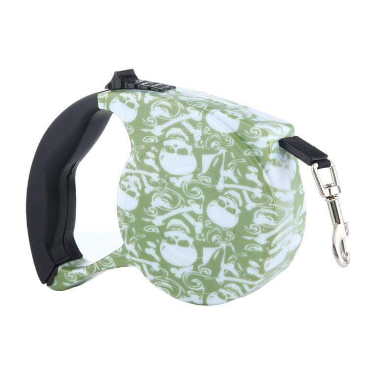 5m Skull Pattern Flexible Retractable Dog / Cat Leash for Daily Walking