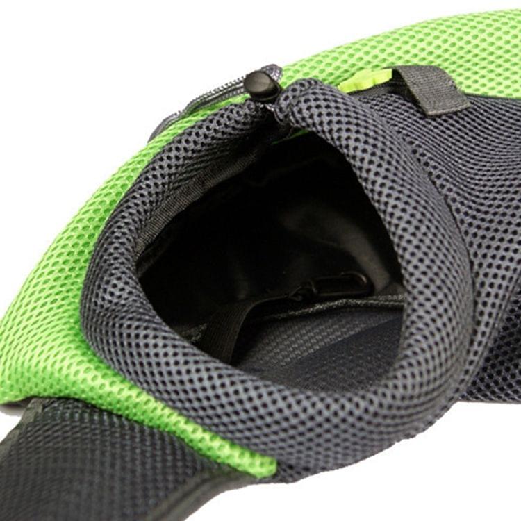 Dog and Cat Sling Carrier Hands Free Reversible Pet Papoose Bag, Size：Small(Green)