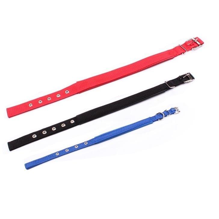 Foam Cotton  Polyester Pet Collars Pet Neck Strap Dog Neckband Cats Dogs Collars, 3cm x 47cm (Black)
