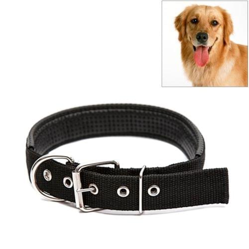 Foam Cotton  Polyester Pet Collars Pet Neck Strap Dog Neckband Cats Dogs Collars, 3cm x 47cm (Black)