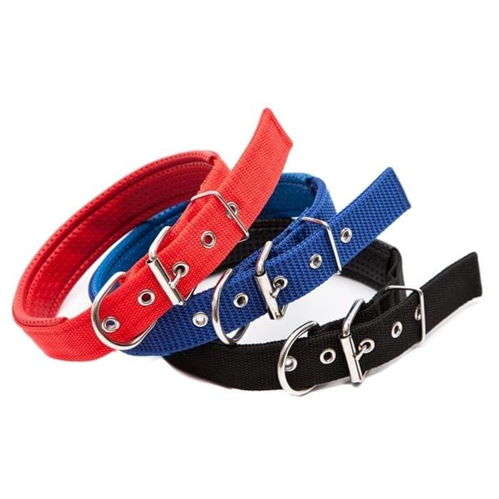 Foam Cotton  Polyester Pet Collars Pet Neck Strap Dog Neckband Cats Dogs Collars, 3cm x 47cm (Black)