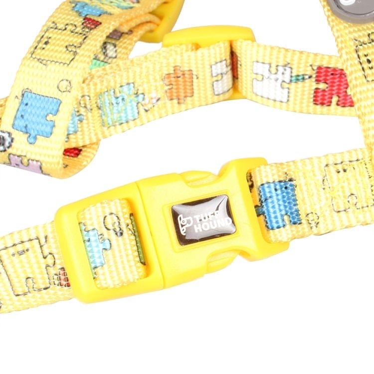 Tuffhound 1634 Adjustable Dog Harness Lead Leash Collar Belt,Size:L, 2.5x(45-70)x(50-85)cm (Yellow)