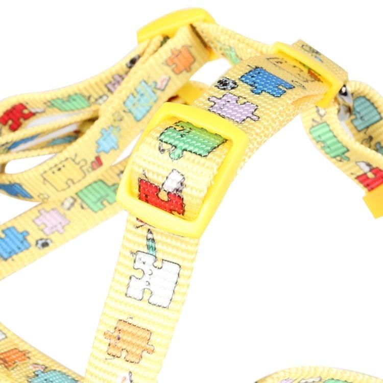 Tuffhound 1634 Adjustable Dog Harness Lead Leash Collar Belt,Size:L, 2.5x(45-70)x(50-85)cm (Yellow)