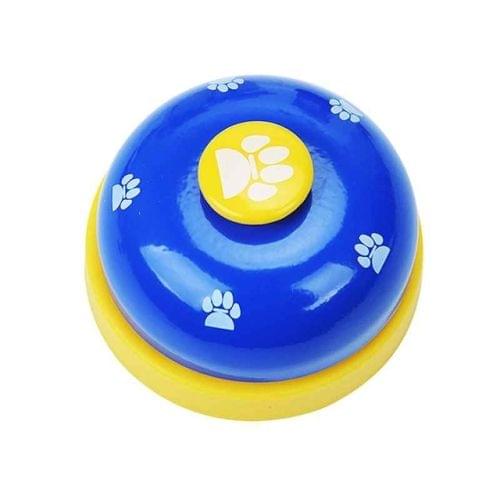 Dog Training Bell Pet Feeding Educational Toy IQ Training Puppy Call Bell Training Device Dog Training Supplies(Blue+Yellow)
