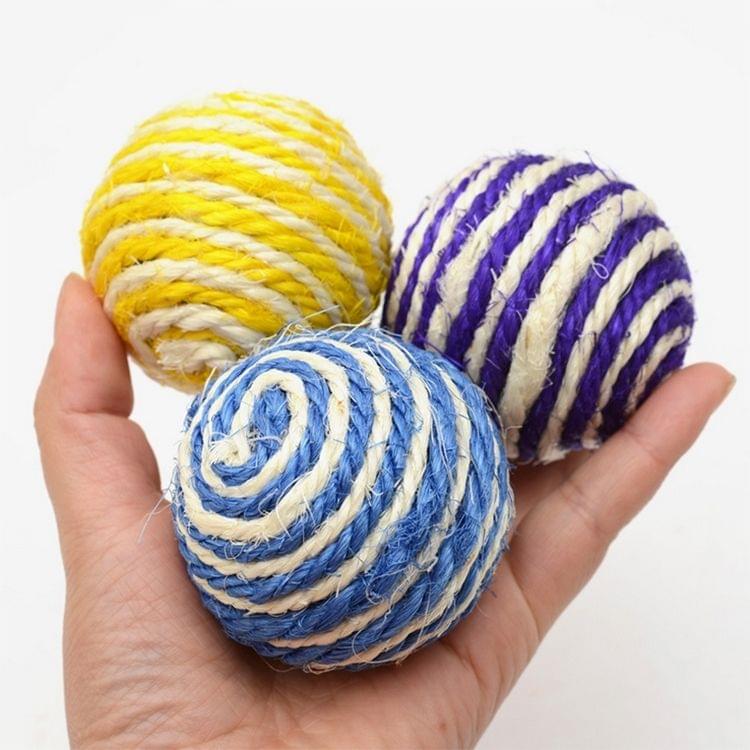 Funny Toys Natural Sisal Ball Interesting Cat Toys, Random Color Delivery