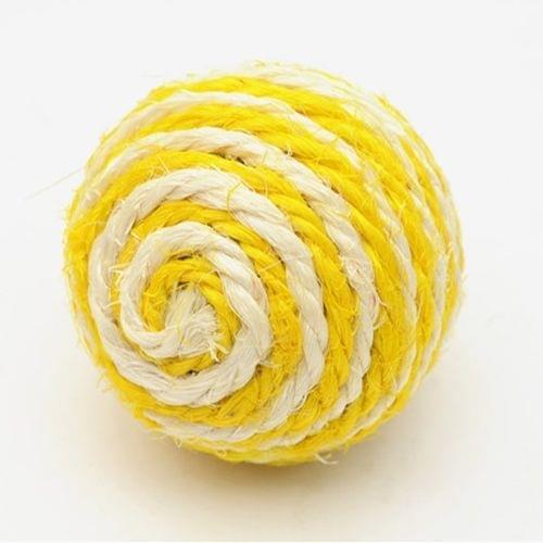 Funny Toys Natural Sisal Ball Interesting Cat Toys, Random Color Delivery