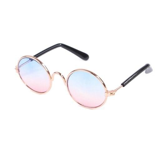 Multicolored Eye-wear Pet Cat Dog Fashion Sunglasses UV Sun Glasses Eye Protection(Gradient Blue)
