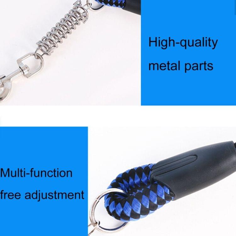 Pet Dogs PP Cruciferae Cushion Round Rope Nylon Neoprene Padding Pets Traction Lead Leash, Size: 1.2*120cm(Blue)