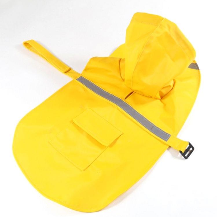 Teddy Golden Retriever Large Dog Practical Reflective Breathable Raincoat(Yellow XS)
