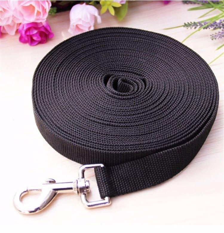 Outdoor Safety Training Dog Chain Pet Collar Dog Leash, Size:3mx2.5cm(Black)