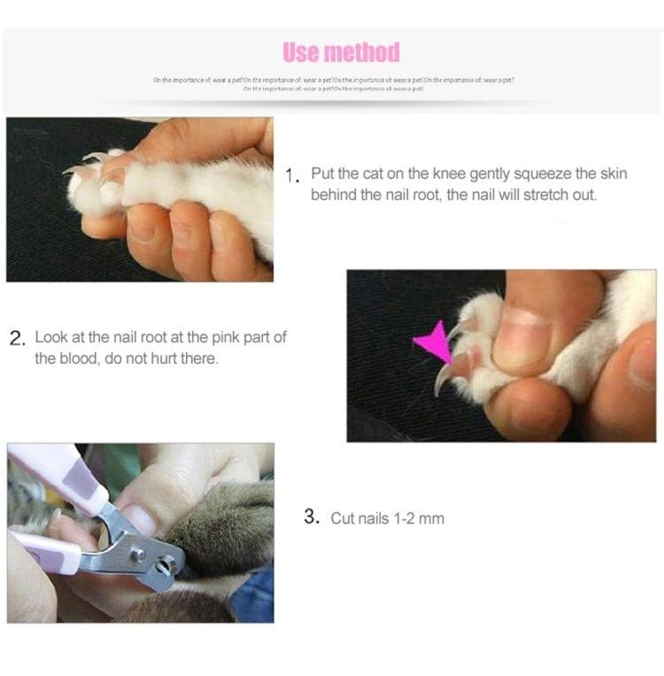 Pet Nail Clippers and Polisher Set, Size: Small (Pink)