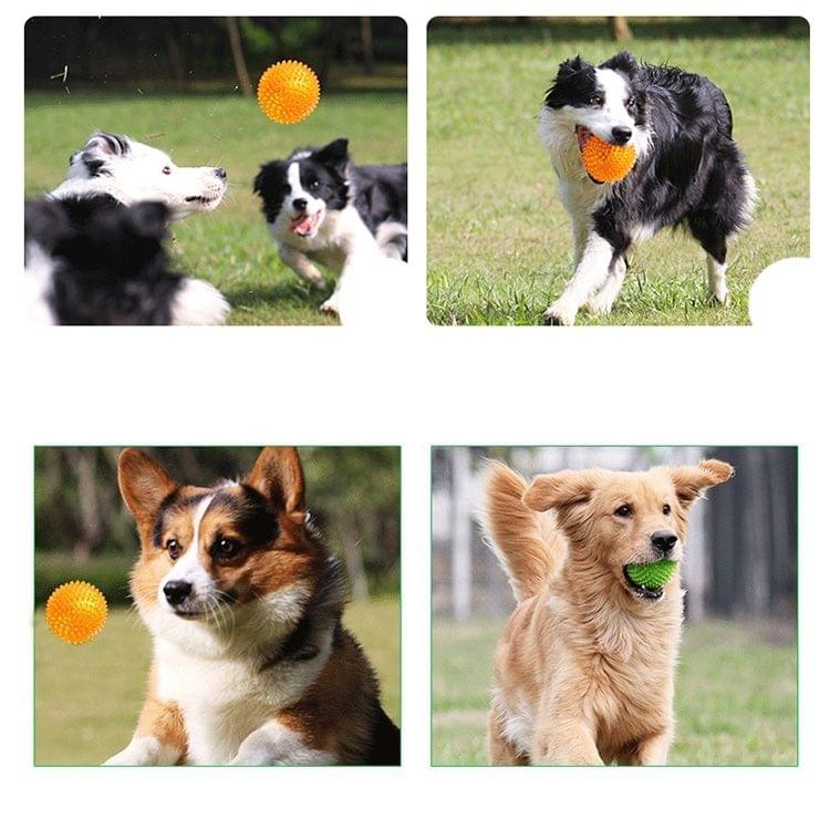 Pet Sounding Toy Hedgehog Ball Golden Retriever Molar Bite Resistant Tooth Toy for Large Pets, Medium, Diameter: 9cm, Random Color Delivery