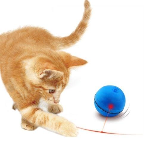 Cat Toy Rolling Laser Ball, Ball Diameter: 6.4cm, Random Color Delivery