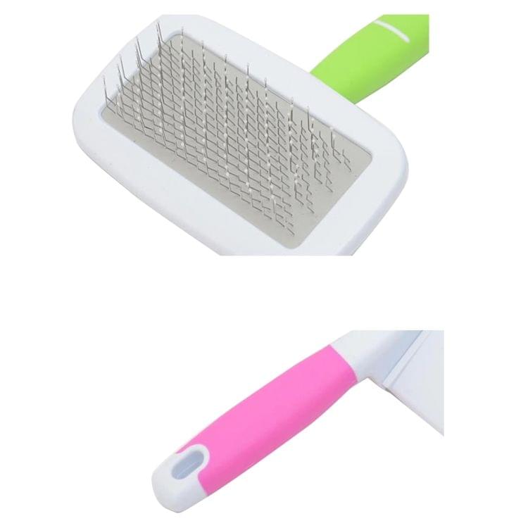 Pet Hair Combs Stainless Steel Needle Hairdressing Brush Tool with Small Comb, Random Color Delivery, S, Total Length: 13.5cm