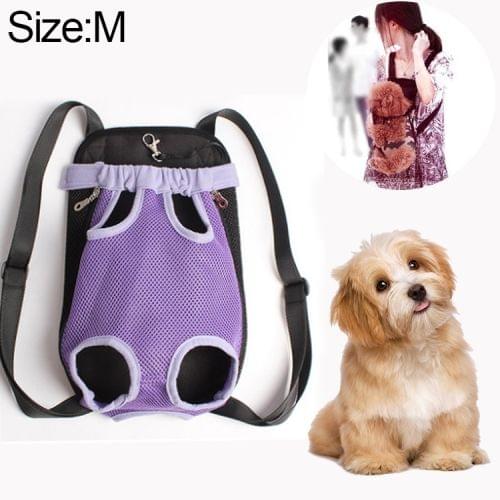 Front Pet Carrier Dog Backpack Bag, Size：L