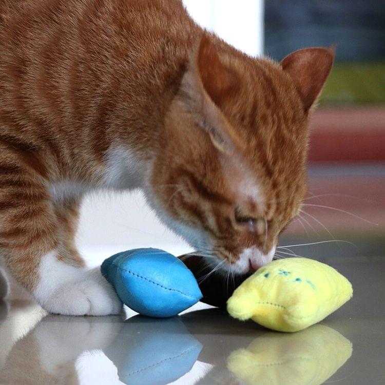 2 PCS Teeth Grinding Catnip Toys Funny Interactive Plush Cat Toy Pet Kitten Chewing Toy  Claws Thumb Bite Cat mint for Cats(Rose Red)
