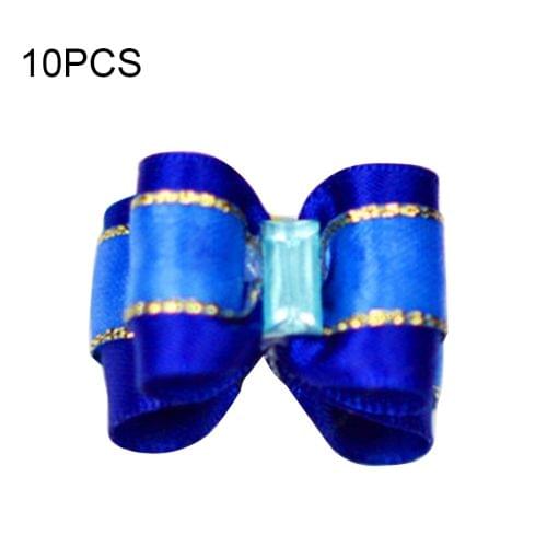 10 PCS Pet Jewelry Modelling Flower Hairpin / Pet Elastic Hairpin for Long Haired Diminutive Pet(Blue)
