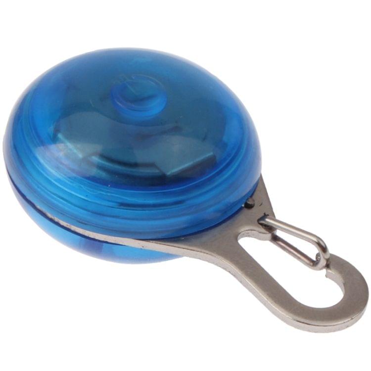 Round Shape Pet Safety Flash Pendant with Blue Color Light(Blue)