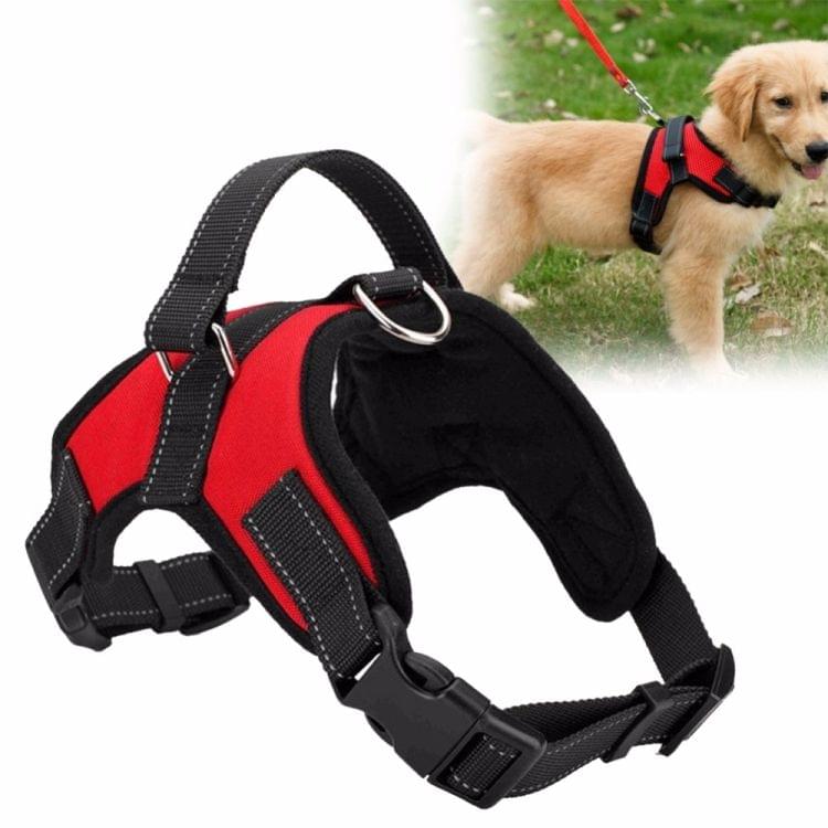 Adjustable Harness For Small Medium Large Dogs Pet Walking Hand Strap, Size:M(Black)