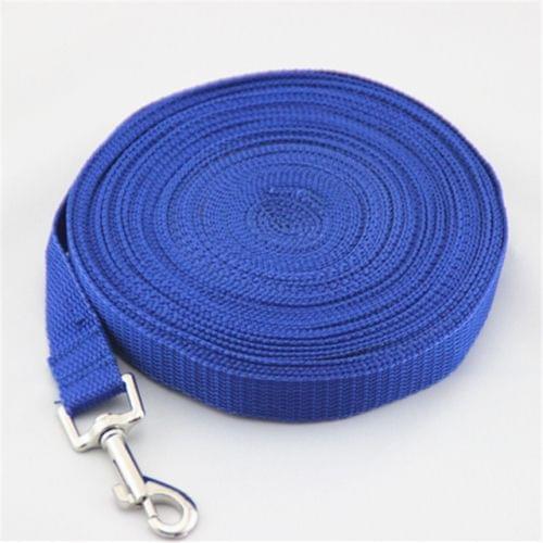 Outdoor Safety Training Dog Chain Pet Collar Dog Leash, Size:10mx2.5cm(Blue)