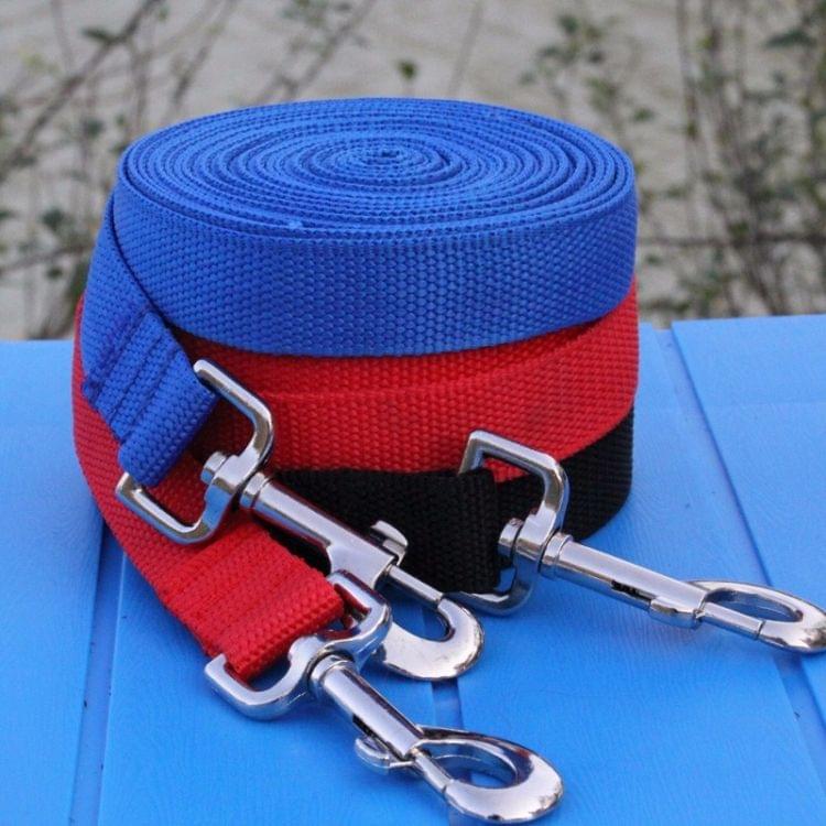 Outdoor Safety Training Dog Chain Pet Collar Dog Leash, Size:10mx2.5cm(Blue)