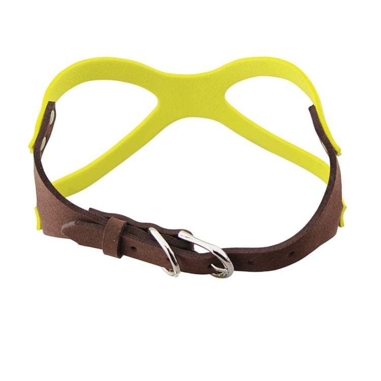 Microfiber Glasses Style Breathable Dog Chest  Strap, Size: M (Yellow)