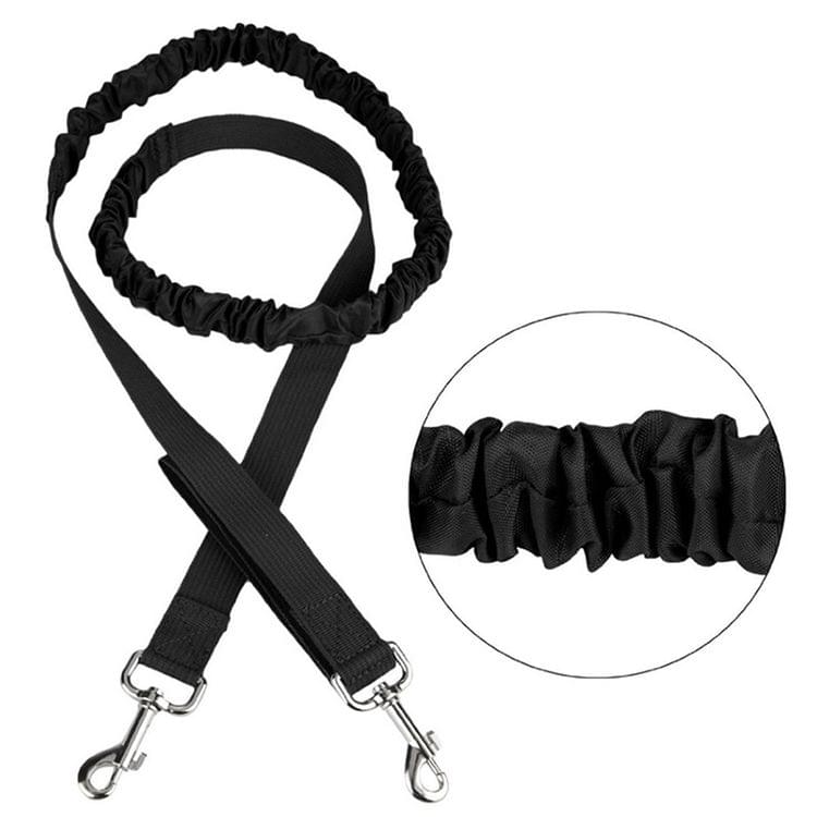 Retractable Pet 4 Pieces Set Dog Running Traction Waist Bag Dog Lead Non-Slip Pet Traction Rope, Rope length: 144cm, Waist: 78-100cm(Black)