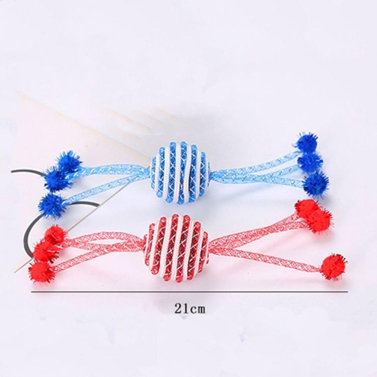 3 PCS Cat Grinding Toy Ball Rotating Cat Interactive Toy(Red)