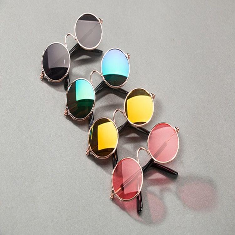 Multicolored Eye-wear Pet Cat Dog Fashion Sunglasses UV Sun Glasses Eye Protection(Green Reflective)