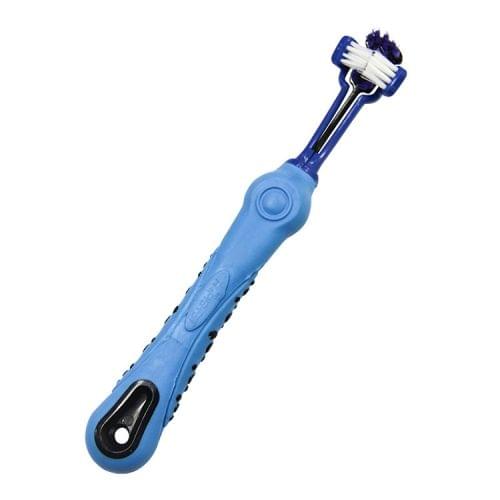 YINGTE Three-toothbrush for Pets (Blue)