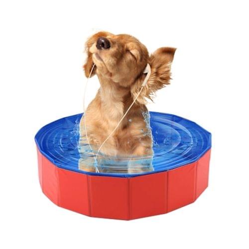 Pet Products Foldable Swimming Pool Bathtub for Small Dog and Cat Teddy,Diameter:60cm High:20cm