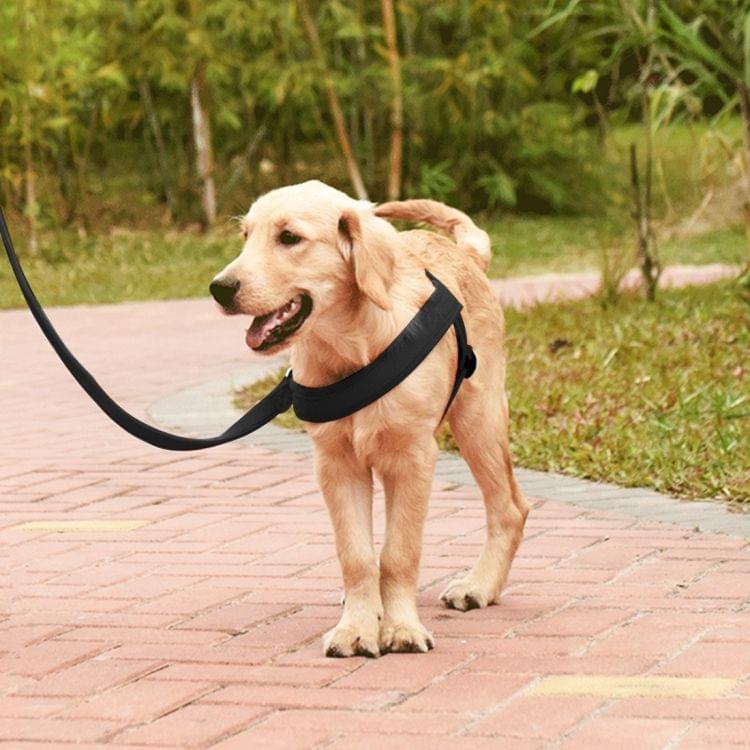 Pet Dogs Nylon Comfortable O-ring A7 Chest Harness Lead Leash, Size: L, Adjustable Range: 68-84cm(Black)