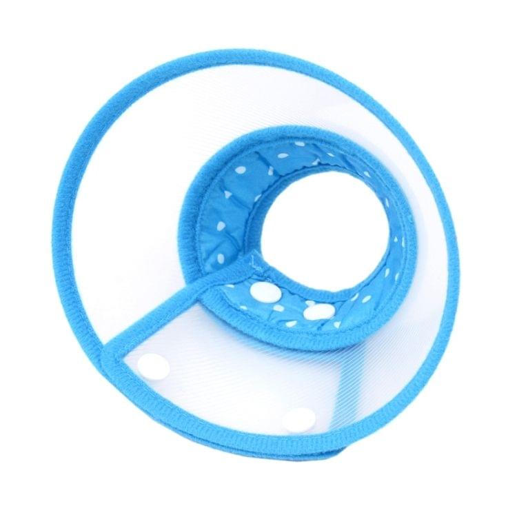 Elizabeth Pet Collar Headgear Ruff Funnel Cover Anti Bite Lick Safety Practical Neck Protective, Size: L, Suitable for Neck 26-30cm(Blue)